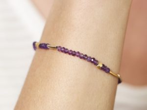 Gemstring Amethyst Bracelet, $75