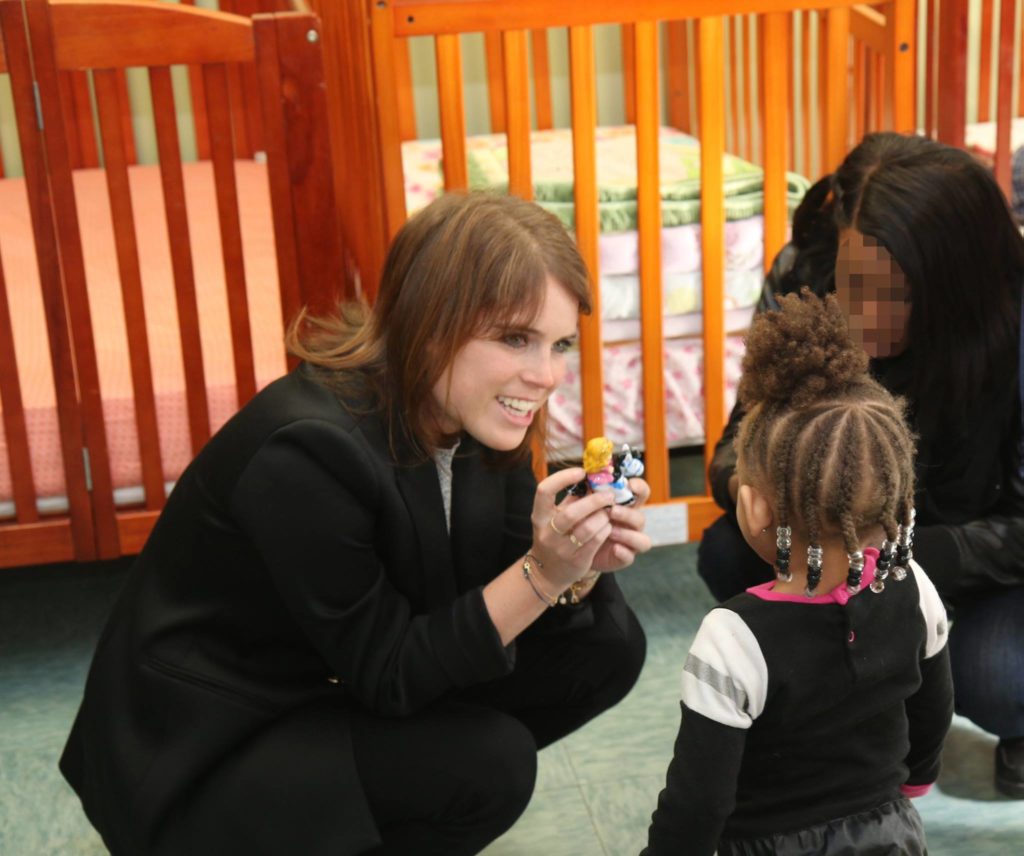 Her Royal Highness Princess Eugenie of York meets Domestic Violence Shelter Residents