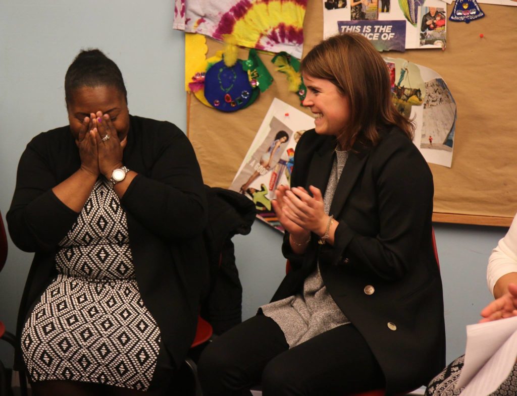 Her Royal Highness Princess Eugenie of York meets Domestic Violence Survivor Johane