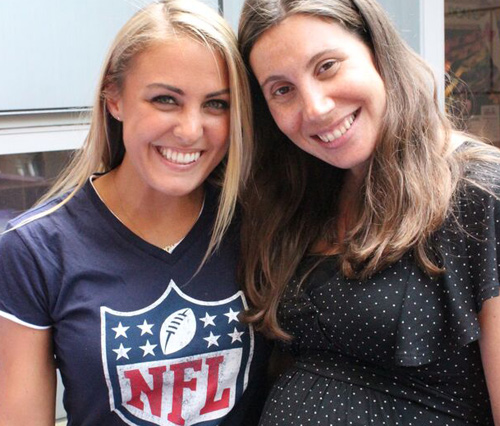 NFL-Manager-Community-Relations-Melissa-Schiller-NFL-Director-Community-Affairs-Anna-Isaacson