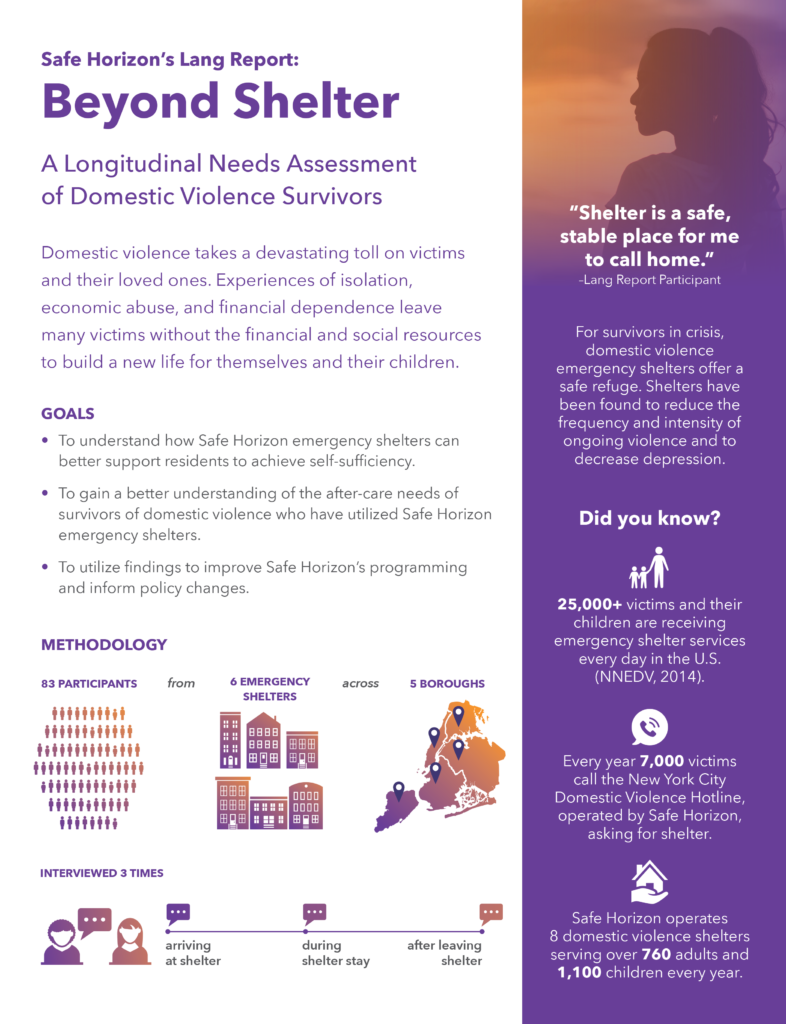 5 Recommendations To Better Support Domestic Violence Survivors_Safe Horizon Lang Report