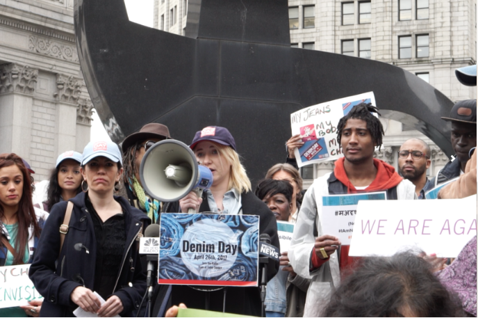 Anne Speaks as a Rape Survivor at a Denim Day Rally